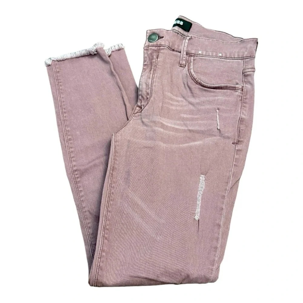 Express Pink Ankle & Cropped Jeans